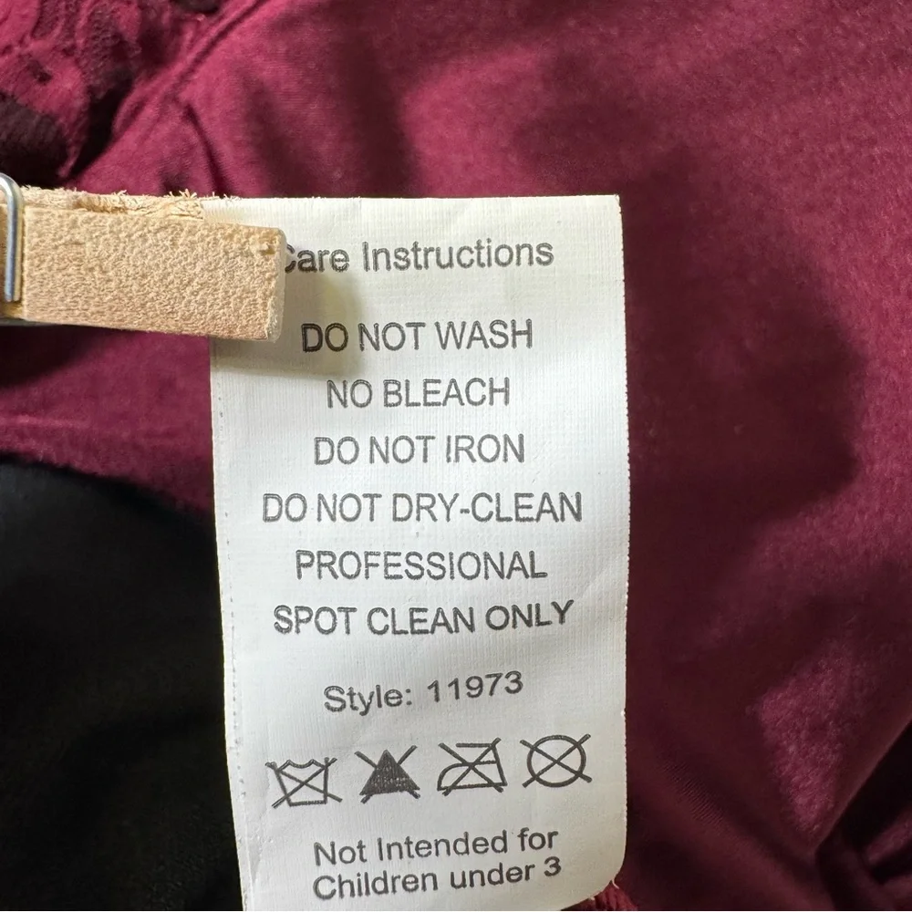 Weissman Burgundy Sequin Lace Dance Costume LC Competition Leotard‎ Dress